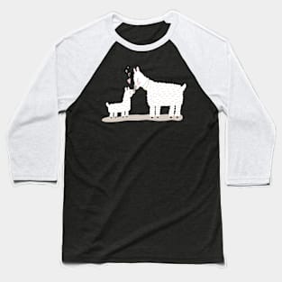 Cute family Mom and baby Llamas Baseball T-Shirt